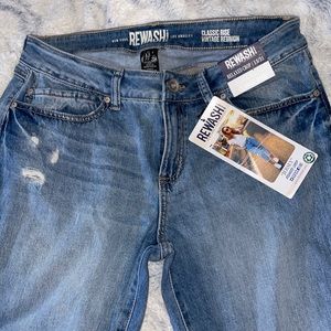 Rewash distressed blue jeans size 13
